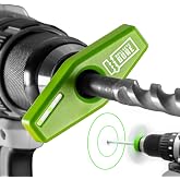 BullseyeBore Core CG1-100 Magnetic Green Laser Drill Guide, Drill Straight | Portable drill guide for straight holes, no drill press; Hi-vis green laser attachment for bright indoor spaces; 2-4" bits