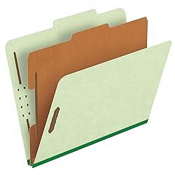 Pendaflex PFX1157G Four-Section Pressboard