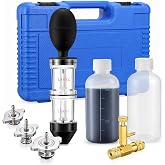 Sabary Head Gasket Tester Combustion Leak Tester Kit with Case and Adapters | Dual Chamber Tester Tool, Universal Adapters, for Automotive Engine Block Leaks, Detecting Blown Gaskets