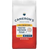 Cameron's Coffee Roasted Whole Bean Coffee, Flavored, Toasted Southern Pecan, 32 Ounce