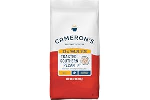 Cameron's Coffee Roasted Whole Bean Coffee, Flavored, Toasted Southern Pecan, 32 Ounce