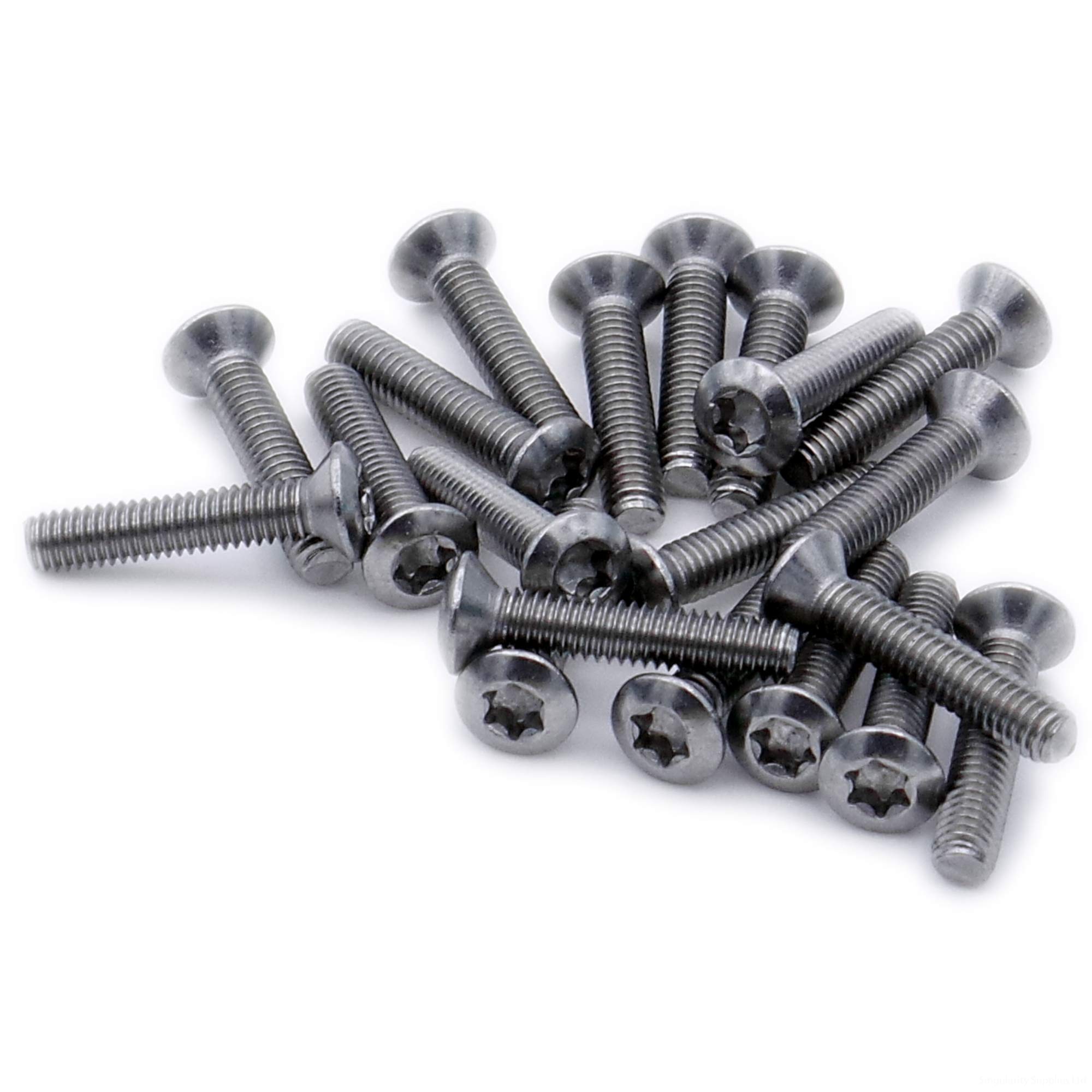 M4 (4mm x 18mm) TX Socket Raised Countersunk Machine Screw (Bolt) - Stainless Steel (A2) (Pack of 20)