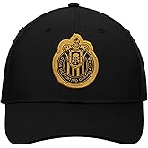 Icon Sports Compatible with Chivas De Guadalajara Official Soccer Cap - Black w/Gold Big Logo