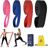 Zhazhashi Resistance Band Set, 81.9 Inch Circumference Pull Up Assist Bands with Storage Bag, Camouflage Workout Bands for Powerlifting, Stretching, WOD &amp; Strength Training, Unisex Fitness
