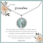 SmileBelle Tree of Life Necklace as Valentine Gift for Mom, Valentines Day Gifts for Stepmom as Bonus Mom Gift from Daughter, Grandma Vday Present Silver Mother in Law Necklace as Tree of Life Jewelry