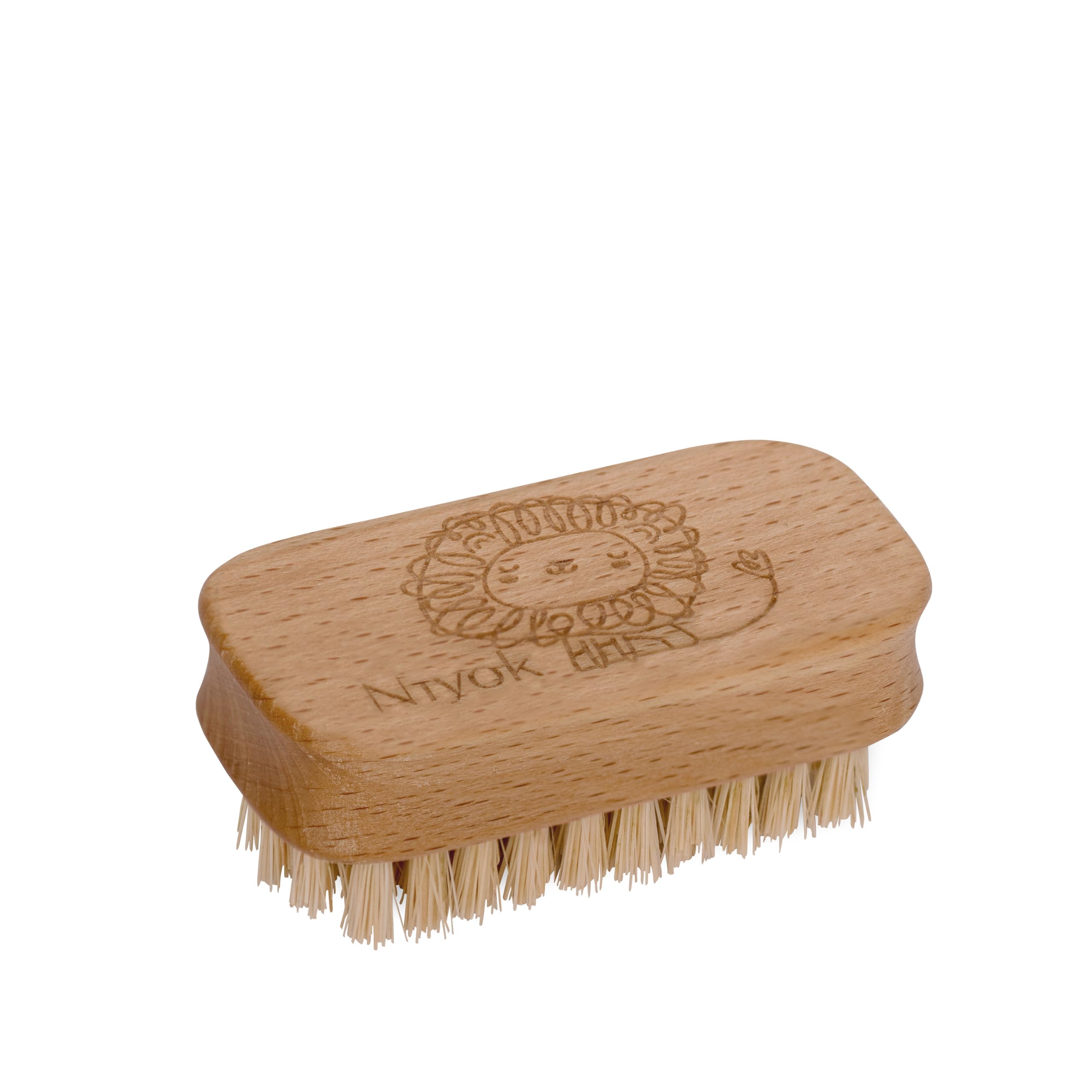Niyok Hand Wash Brush for Kids Wooden Nail Brush with Soft Natural Bristles (Vegan) Premium Wash Brush for Deep Cleaning Brush