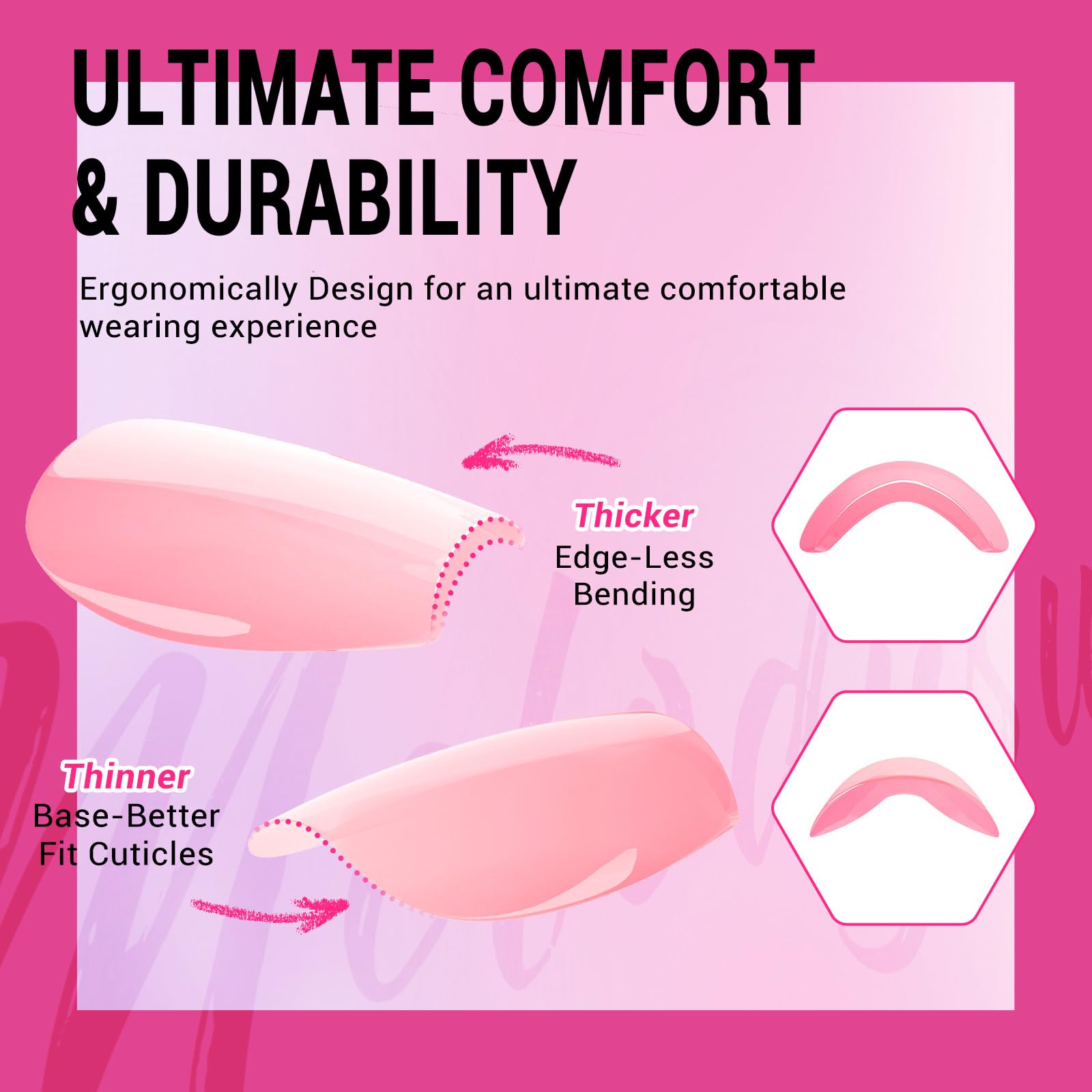 Melodysusie Press On Nails Almond (Blue Purple Cat Eye),Medium Nails Press ons, Salon-like Natural Finish, Reusable Fake Nails, 15 Sizes, 30PCS Nails Kit with Glue - Image 4