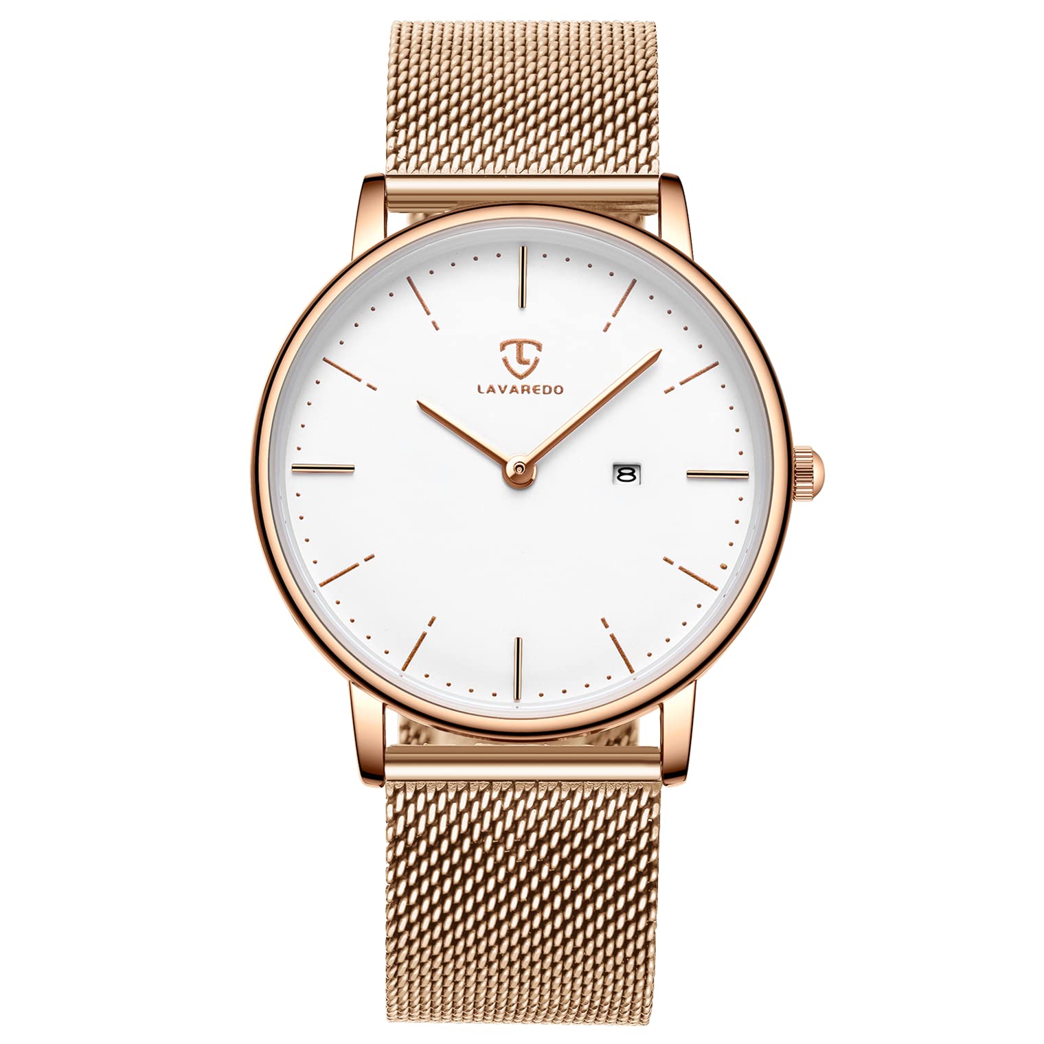 BEN NEVIS Mens Watch, Minimalist Fashion Simple Wrist Watch Analog Date with Stainless Steel Mesh Band