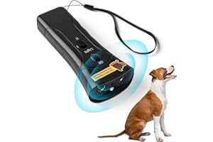 ZDZDZG Dog Bark Deterrent Devices, Ultrasonic Anti Barking Device for Dogs, Barks No More Dog Training Device, Stop Dog Bark Control Deterrent Device Indoor Outdoor, Safe for Human & Dogs, Contains Battery