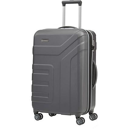Travelite Valise trolley 'Vector' avec 4 roues anthracite Koffer, 70 cm, 79 liters, Schwarz (Anthracite)