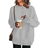 ETCYY Womens Sweaters School Teacher Outfits Fall Clothes Cowboy Chic Knit Cozy Fall Fashion 2026 Winter Oversized Sweater