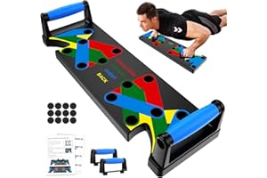 BERLENG Solid Push Up Board Home Workout Equipment Multi-Functional Pushup Stands System Fitness Floor Chest Muscle Exercise Professional Equipment Burn Fat Strength Training Arm Men & Women Weights , Best Choice for Daily Gifts