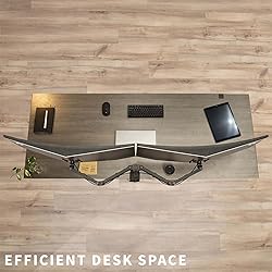 VIVO Full Motion Dual Monitor Desk Mount Clamp