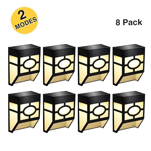 Amazon Com Greluna Solar Wall Lights Outdoor 2 Modes Solar Led