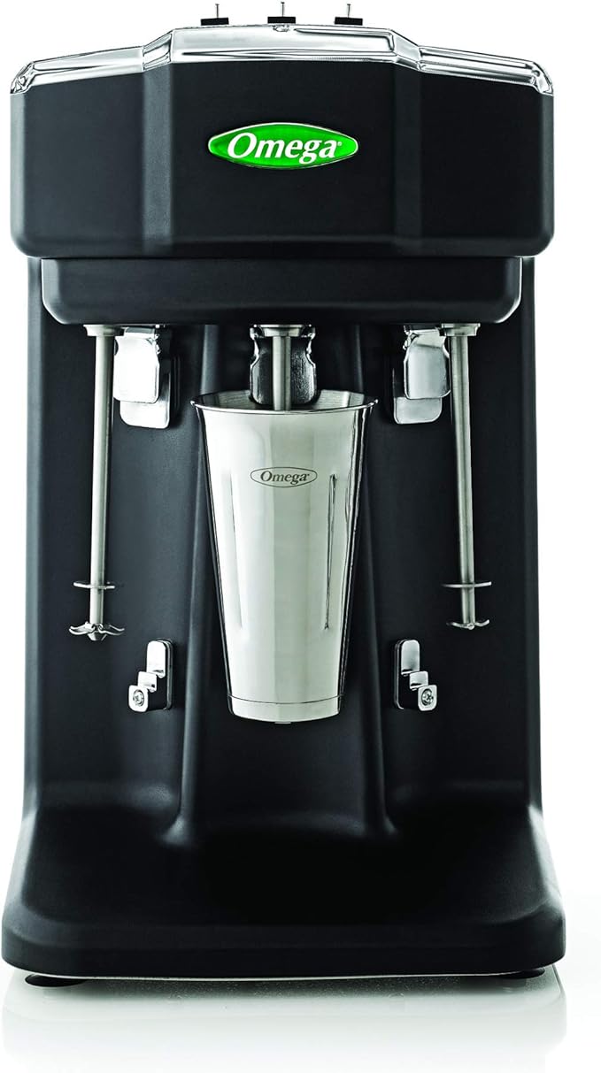 Omega Juicers M3000 Triple Spindle Milkshake Mixer, Black Amazon.ca