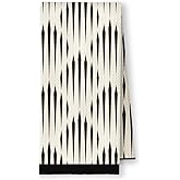 YRDBGHZDF Boho Abstract Diamond Kitchen Towels, Black and Beige Contemporary Dish Tea Towels, Mid Century Modern Art Deco Decorative Hand Towel for Bathroom Kitchen, 16x24 Inch