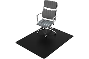 Naturehydro Office Desk Chair Mat - 48" x 36" Computer Desk Chair Mat for Hard Floor Protection, Black, Anti-Slip, BPA and Phthalates Free - Rectangle