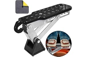 SYMI SMMR Universal Fit Car Door Step, Foldable Door Latch Step with Adjustable Angle for Car Roof Access, Both Feet Stand Car Step for SUV and Truck, Black