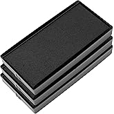 E/40 Replacement Pad Compatible for 2000 Plus Printer 40 - Water Based - Pack of 3 - Black