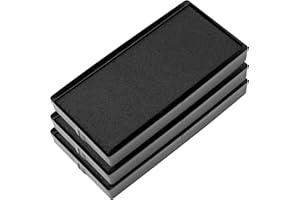MARK 2000 E/40 Replacement Pad Compatible for 2000 Plus Printer 40 - Water Based - Pack of 3 - Black