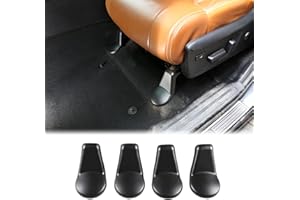 Aunginsy Car Seat Bracket Fixing Bolts Cover Compatible with Toyota Tundra 2014-2020 4Pcs Car Anti-dust Seat Bracket Cover Seat Base Bracket Screw Cap Trim Protective Cover ABS Interior Accessories