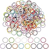 PandaHall 12mm Multicolor 225pc Open Rings 15 Colors, 16 Gauge O Rings, Large for Bracelets, Necklaces, Chain, Choker - DIY Craft