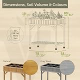 VegTrug 8 Pocket Herb Planter Natural – Raised Bed for Herbs view 2