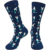Queen Hero Funny Golf Socks for Men,Hilarious Golf Gifts For Men Novelty Athletic Socks for Golfers