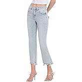 Lovervet by VERVET Women's High Rise Kick Flare Jeans