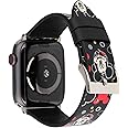 Lovely Style Watch Band Strap Cute Dressy Leather Wristband Bracelet Compatible with Apple Watch Series 10 9 8 7 6 5 4 3 2 1 SE Ultra 2 Ultra