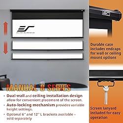 Elite Screens Manual B 125-INCH Manual Pull Down