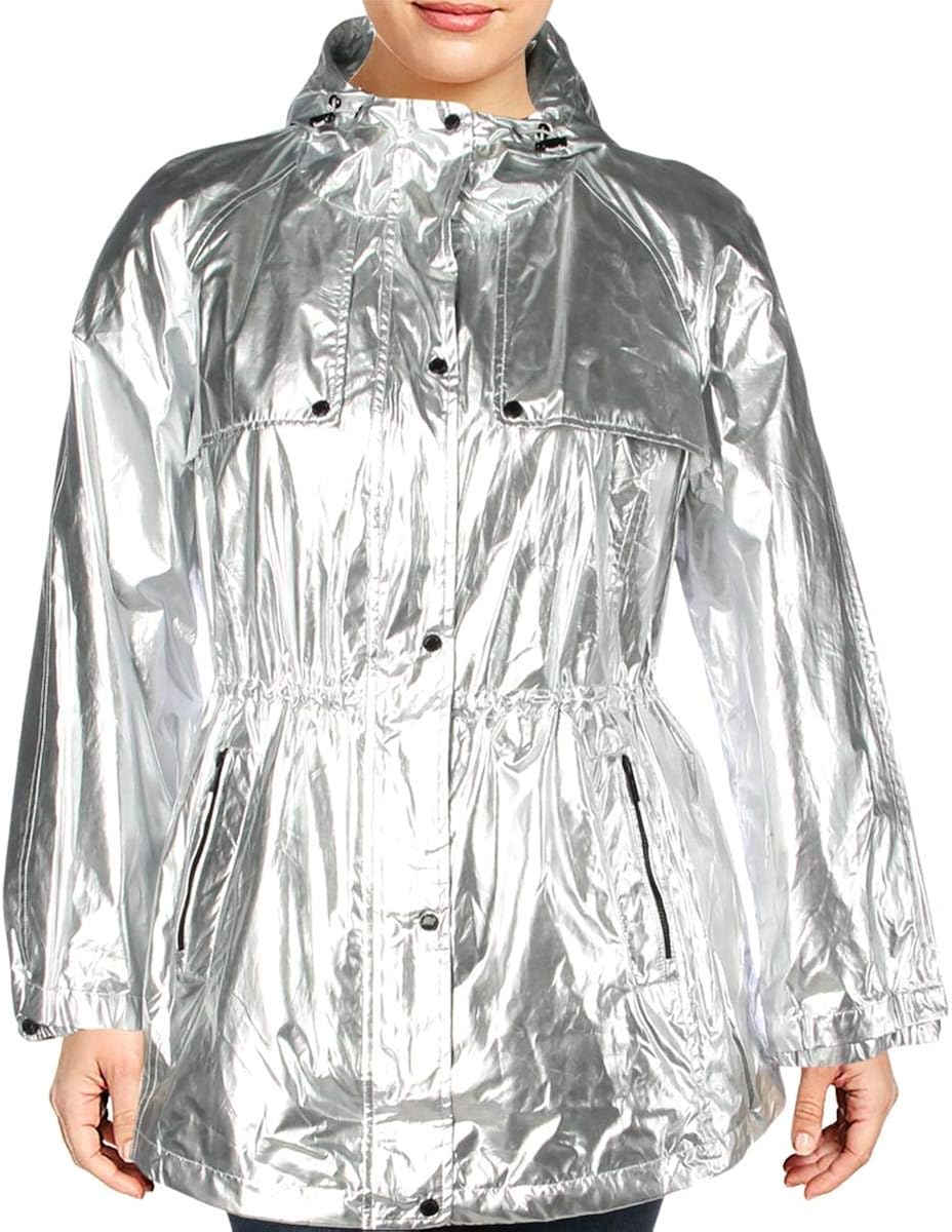 calvin klein silver coat