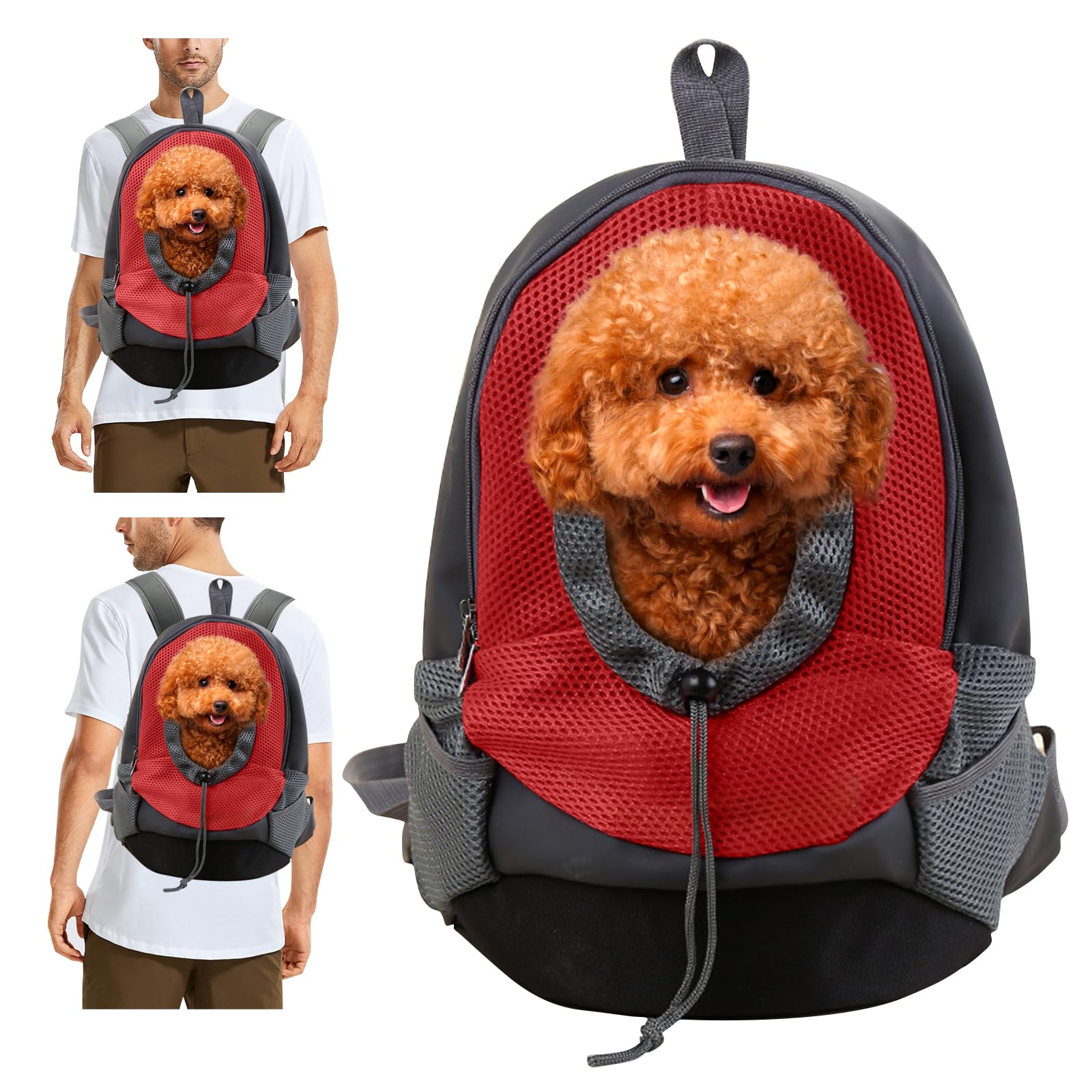 PETCUTE Pet Backpack Carrier Dog Carrier bags for small medium dogs outdoor cycling airline approved
