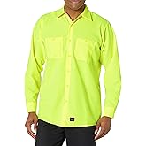 Red Kap mens Long Sleeve Enhanced Visibility Work ShirtShirt