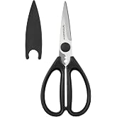 Kitchen Scissors for Food, HUNTER.DUAL Heavy Duty Come Apart Poultry Shears for Cooking, All Purpose for Cutting Chicken, Meat, Fish &amp; Vegetables (Black, 8.26 Inch)