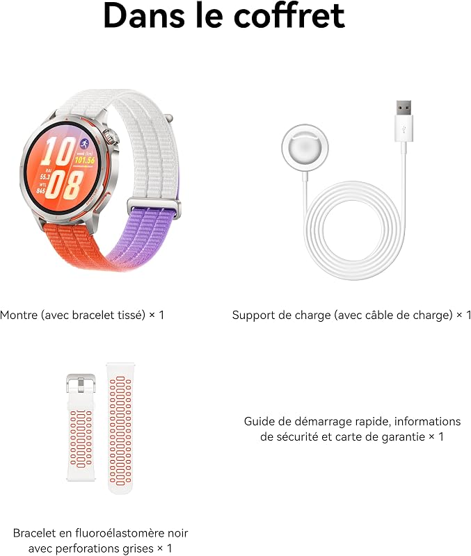 Watch GT Runner 2 Montres connectées, Jusqu'à 14 Jours, Orange
