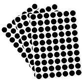 2100 Pieces 3/4" Round Color Coding Circle Dot Labels Stickers for Office Classroom, Black
