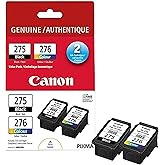 Canon Genuine Ink Cartridges PG-275 Black/CL-276 Colour, Value Pack (2 Count), Original Canon Printer Ink for PIXMA TR4720 / 