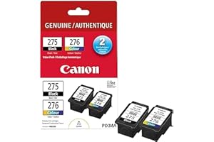 Canon Genuine Ink Cartridges PG-275 Black/CL-276 Colour, Value Pack (2 Count), Original Canon Printer Ink for PIXMA TR4720 / 