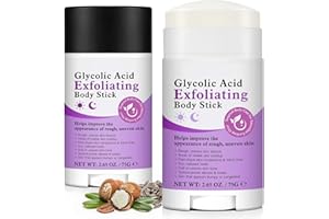 Glycolic Acid Exfoliating Body Stick | Exfoliate & Hydrate Rough Skin, Soothe Bumpy Texture, Plant-Based Formula for Daily Us