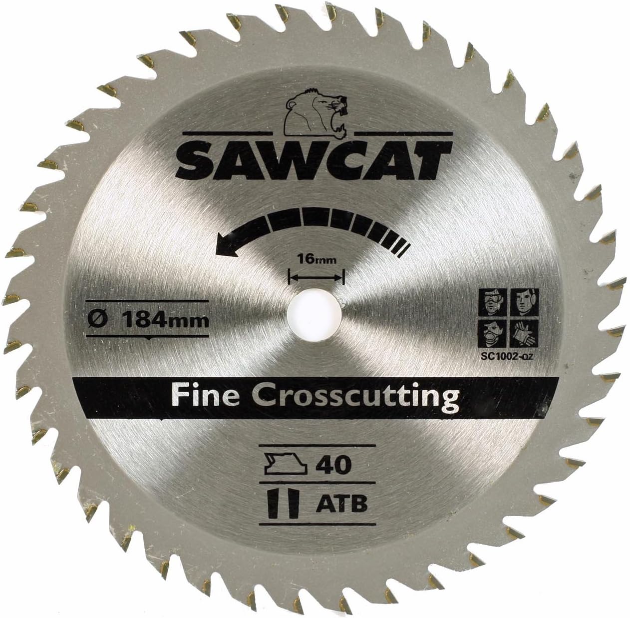 Fine Cut Circular Saw Blade 184mm x 16mm Bore 40T fits for DeWalt DW62