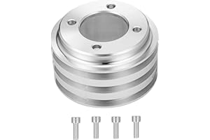 WeiSen 3 Groove 3V Crankshaft Pulley V-Belt Compatible with Ford 1969-UP Small Block 302 351w 351C 351W 351M 400M V8 5.0L - Close to Radiator