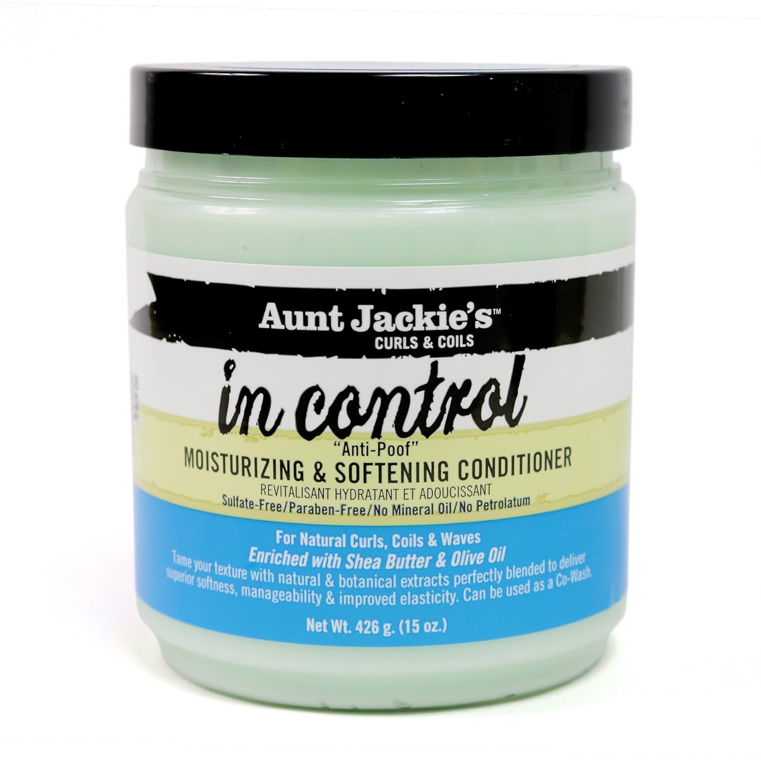 Aunt Jackie's in control 15oz - "Anti-Poof" Moisturizing & Softening Conditioner