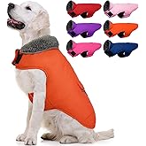 MIGOHI Warm Dog Coat - Winter Dog Jacket, Reflective Windproof Fleece Vest with Leash Hole and Furry Collar