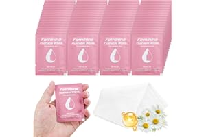 Feminine Wipes Individually Wrapped, Flushable Wipes Travel,Travel Wipes for Women,Feminine Care Wet Wipes Travel Size Vagina