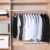 Amazon Basics Wood Suit Hangers 10-Pack 44 cm Cherry FSC Certified view 6