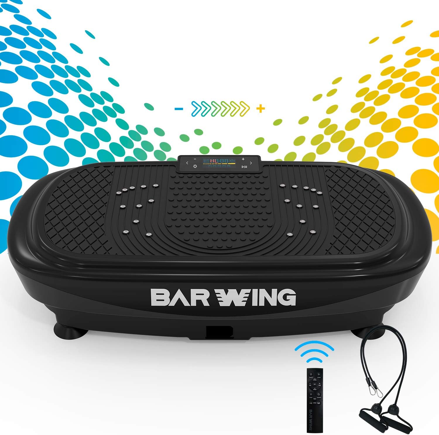 4D Vibration Platform Machine for Home Workouts with Resistance Bands