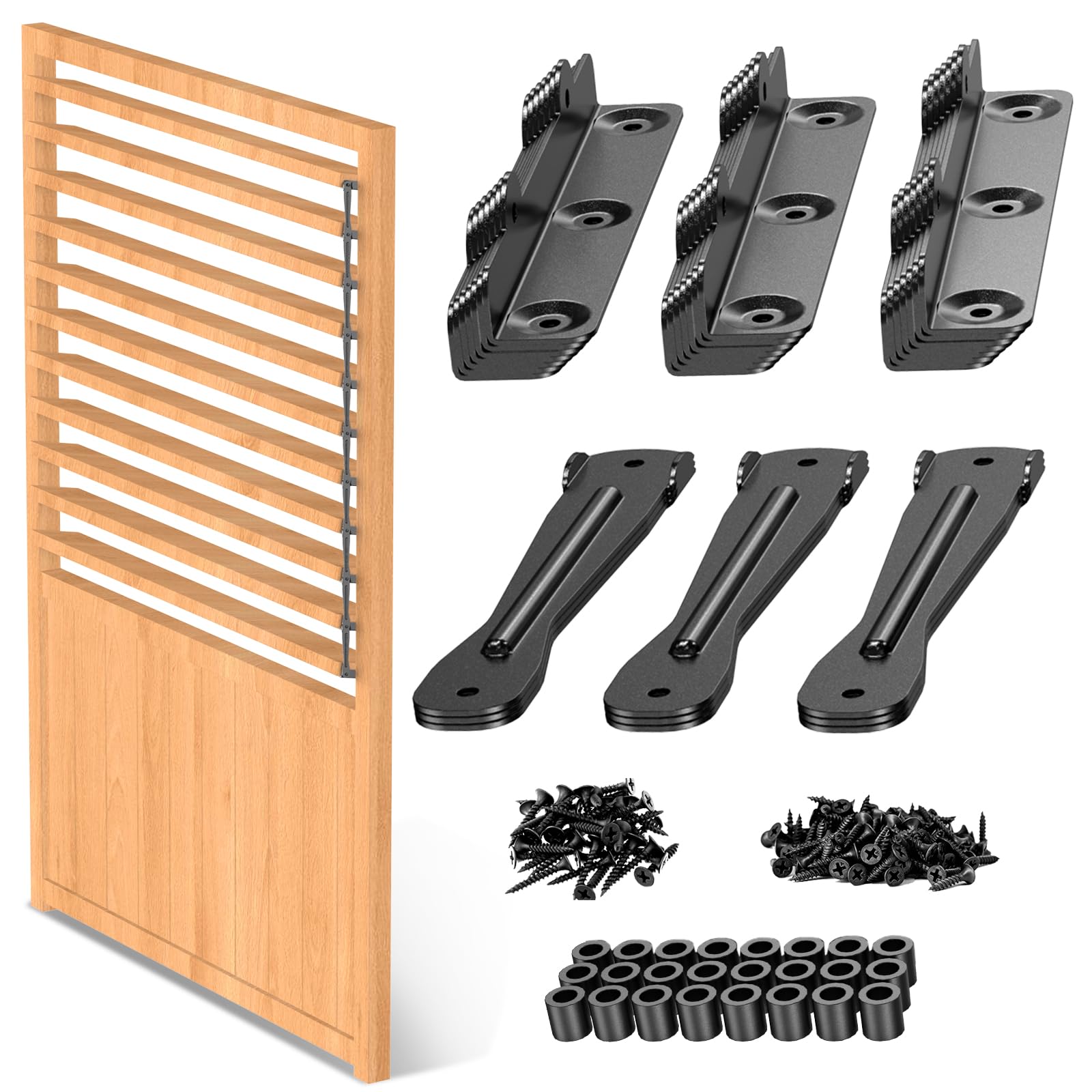 Photo 1 of ?Louver Hardware Kit | Deck Sunblind System Brackets for Bahama Shutters, Pergola Louvers & Outdoor Fence Shutters | 304 Stainless Steel DIY Louver Bracket Kit