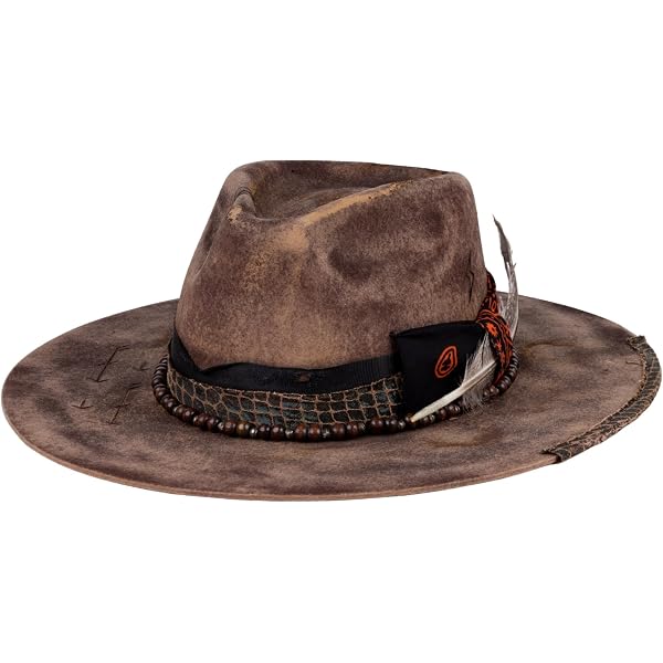 Vintage Fedora Firm Wool Felt Panama Hat Classic Rancher for  display picture 1