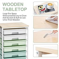 Rolling Storage Utility Cart Organizers with 8